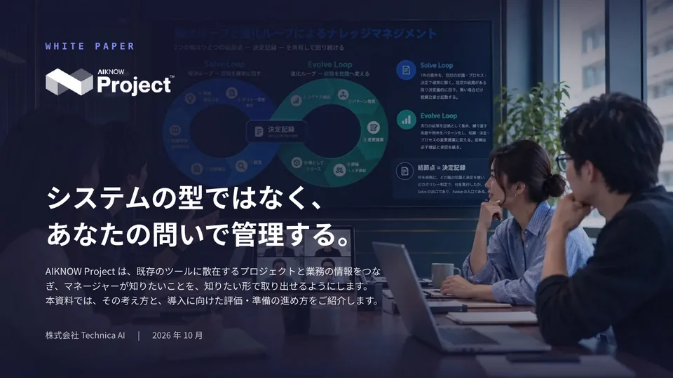 AIKNOW Project ホワイトペーパーの表紙